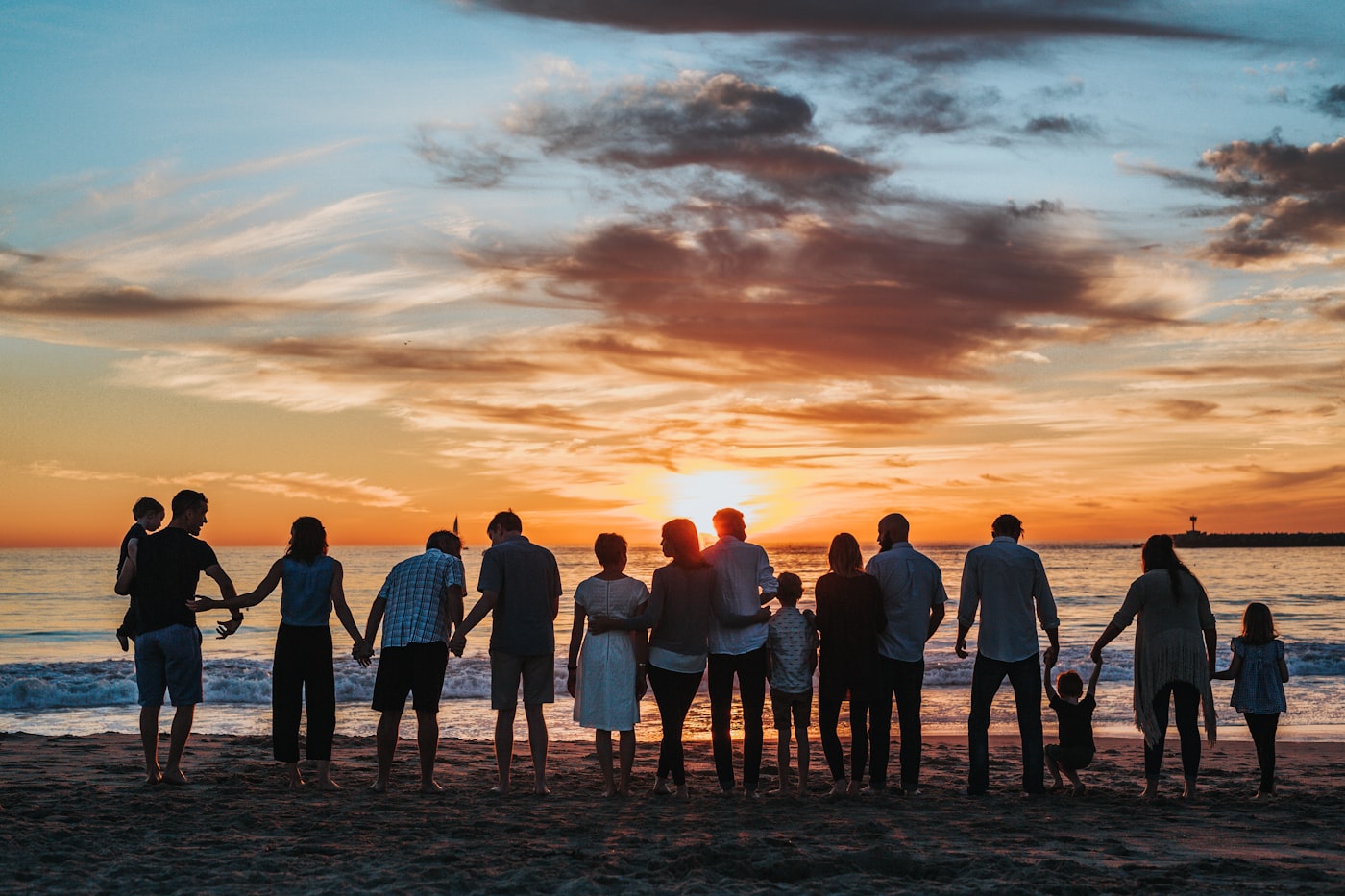 Family members sharing time together while a loved one receives support